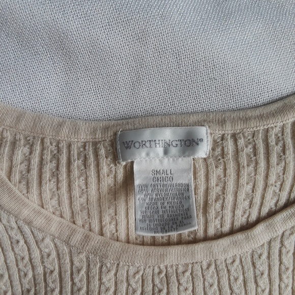 {Worthington} Crew Short Sleeve Pullover Sweater - Picture 4 of 4